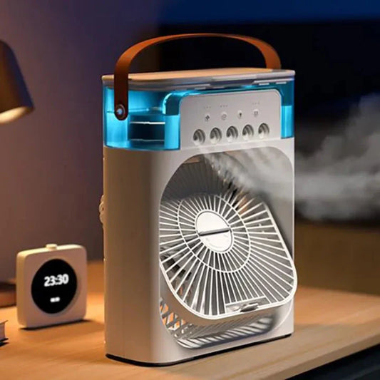 Mini Climatiseur - Ventilateur - Diffuseur et Veilleuse : Tout en UN