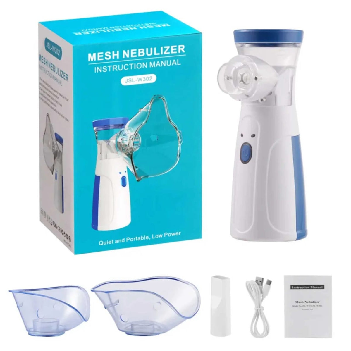 NÉBULISEUR PORTABLE : pour enfants et adultes asthmatiques en cas de crise, de sinusite ou de difficulté respiratoire