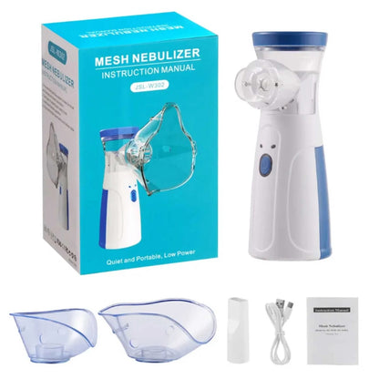 NÉBULISEUR PORTABLE : pour enfants et adultes asthmatiques en cas de crise, de sinusite ou de difficulté respiratoire