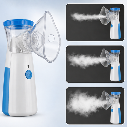 NÉBULISEUR PORTABLE : pour enfants et adultes asthmatiques en cas de crise, de sinusite ou de difficulté respiratoire